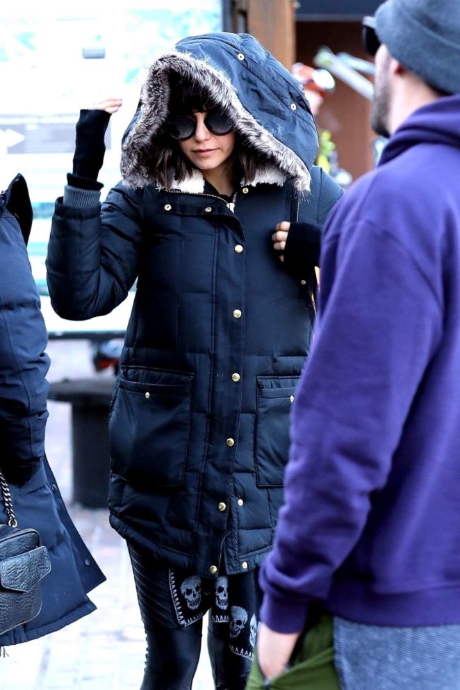 Nina Dobrev - Out and about in Aspen